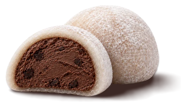 Chocolate mochi with rich cocoa cream